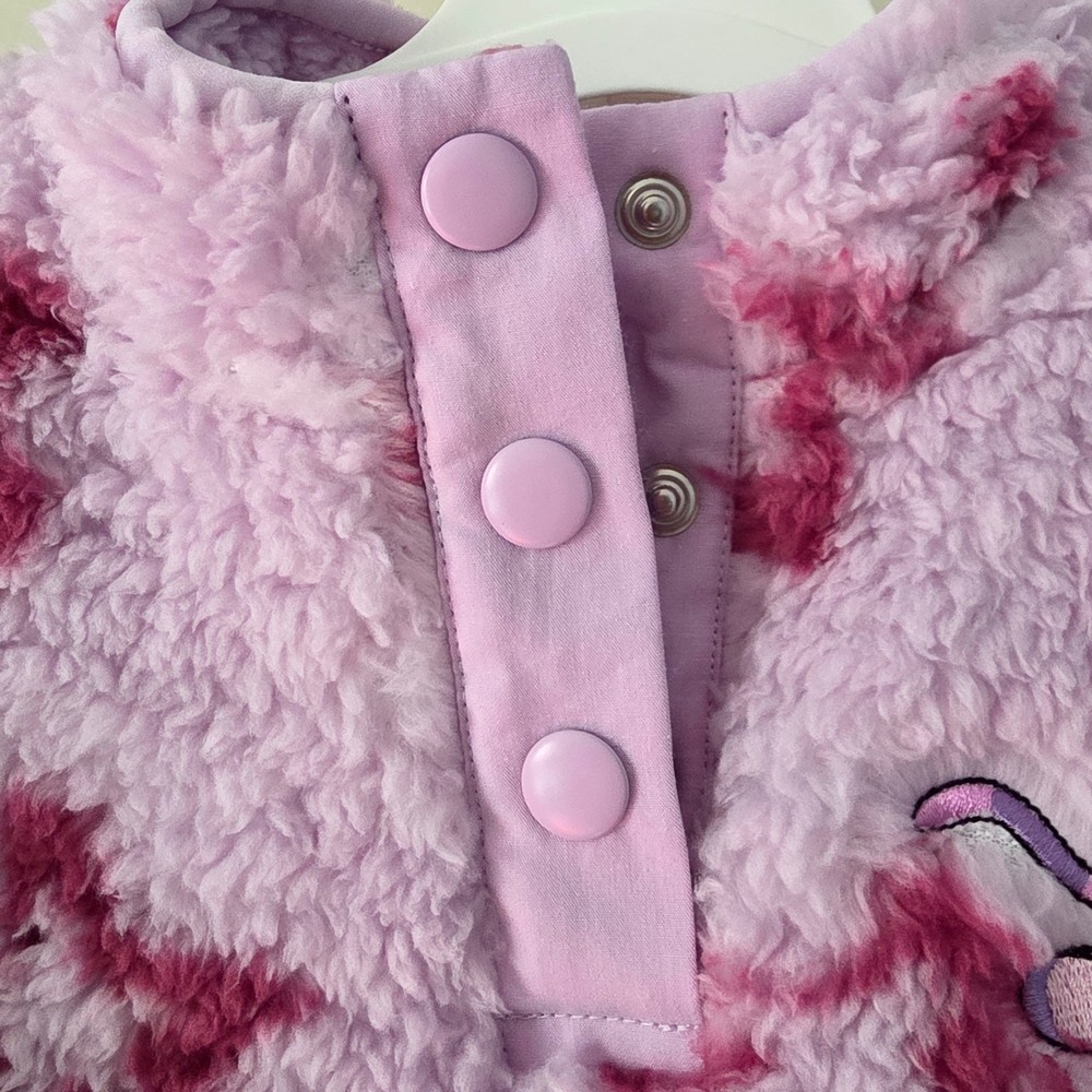 Disney × Primark - Pink Plush Sherpa Pullover with Stitch Angel Character Logo - Picture 4 of 7